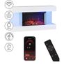 Wall-Mounted Electric Fireplace with 12 Flame Colors & 3 Brightness Levels | Timer Function & Overheat Protection | Modern LED Heating Fireplace(32in, WIFI) Image 3