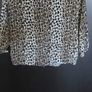 Mango ladies leopardskin blouse size small to medium Image 4
