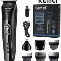 Kemei KM-1506 Multifunctional USB Hair Clipper Rechargeable Electric Hair Clipper Electric Shaver Head Beard Shaver Hair Clipper