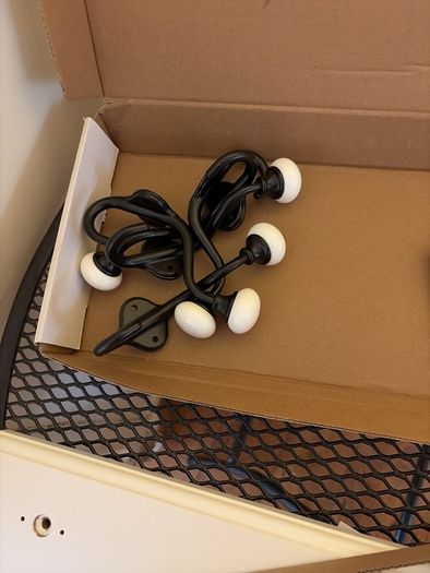 New IKEA Landkrabba Rack wirh 5 hooks , white 50 cm