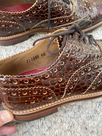 Grenson brown leather shoes