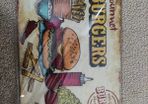Tin Metal Sign - Burgers