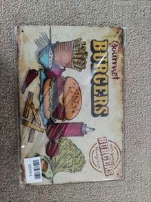 Tin Metal Sign - Burgers