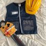 Boys Costume / Builder's hat / chain saw/ Image 2