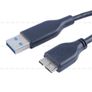 40cm Super USB 3.0 Micro Lead USB3 Std Type A to Micro B Cable Male Black SS Image 6
