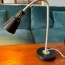 Vintage Ikea Kvart Hagberg Desk Table Lamp Black Gooseneck Image 2