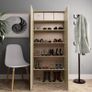 Shoe Cabinet Sonoma Oak 80x35.5x180 cm Chipboard Image 2