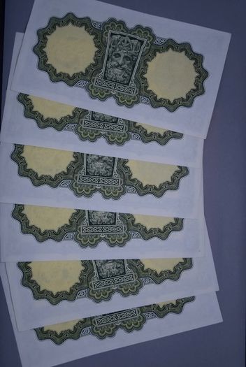 Ireland 1972 Lady Lavery 1 Pound Banknotes Uncirculated x6 Crisp Consecutive Numbers