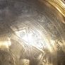 Beautiful Rare Old Very Large Brass Engraved Islamic Tray Image 3