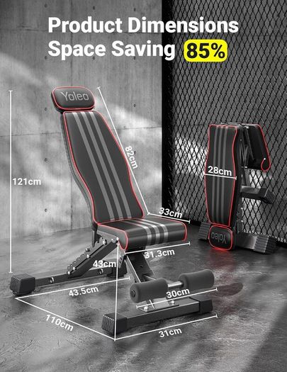 YOLEO Adjustable Weight Bench
