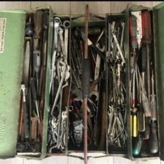 300 euro for the lot .,Assorted tools old school metal toolbox  to choose from over 300 tools 2 tray tool box see pictures