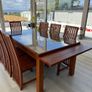 Solid Oak Table & Chairs Image 4