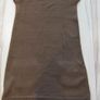 Zara ladies knit tan dress short sleeves size small Image 7