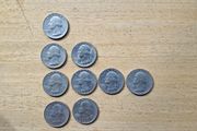 Coins - USA Quarter Dollars X 9