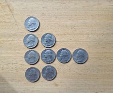 Coins - USA Quarter Dollars X 9
