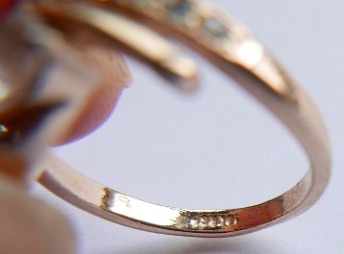 Vintage 18K GP Gold Plated Ring size M