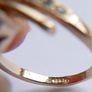 Vintage 18K GP Gold Plated Ring size M Image 7
