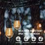 FREE EXPRESS SHIPPING Festoon Lights Outdoor Mains Powered, S14 50FT Led Outdoor String Lights, Warm White 2700K, Waterproof IP65, Great Garden Terrace Patio Outside Lights Image 3