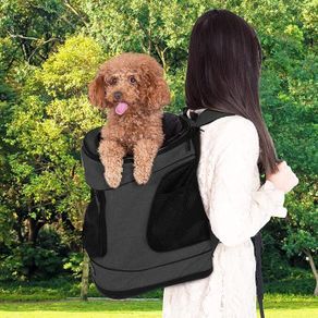 Pet Backpack up to 20kg Adjustable Straps Foldable Short Leash Reflective Strip