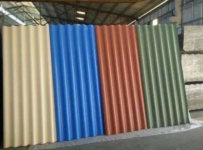 Corrugated fiber cement sheets