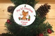 My 1st Christmas personalised ceramic tree ornament