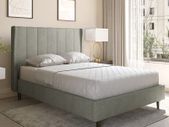 Amelia Bed in Dark Grey Fabric