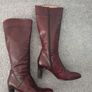 Lottusse Burgundy Knee High Boots Size Uk 6,5 Image 4