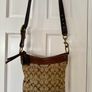 COACH leather/canvas cross body bag excellent condition Image 5
