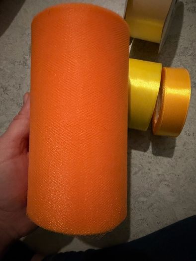 Set of ribbons and mesh
