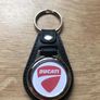 Brand new synthetic leather Ducati key ring with shopping trolley token/coin Image 2