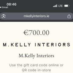 M.Kelly interiors voucher