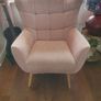 Pink arm chair Image 3