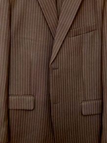 Marco Verro handmade navy pinstripe suit. Really worth viewing.