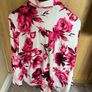 Ladies Floral print button up shirt 3XL Image 3