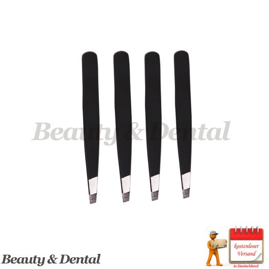 4x Stainless Steel Tweezers Eyebrow Tweezers Eyebrow For Womens