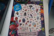 trolls crafts book  and puffy stickers