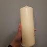 Ivory pilar candle 530g Image 3