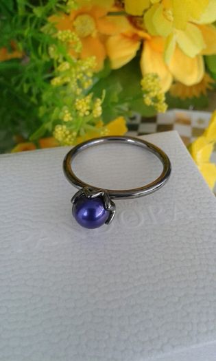 Brand new genuine Pandora freshwater pearl ring