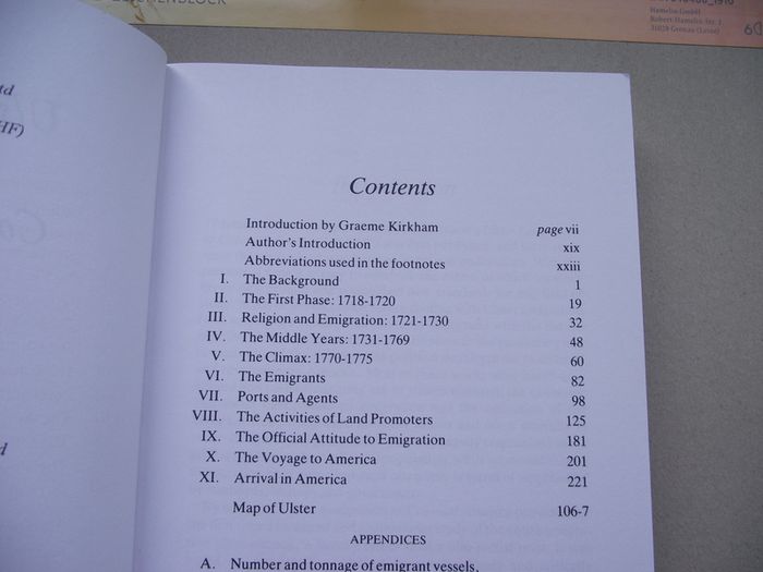 'Ulster Emigration to Colonial America 1718-1775' by R. J. Dickson