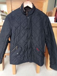 Price Drop, Barbour, Boys Powell Navy Jacket, Xxl, Age 14/15