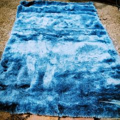 rug and curtains