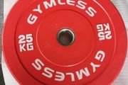 25 kg Olympic Bumper Plates Pair Warehouse Clearance