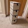 Narrow fabric storage tower x 2 E10 each ONO Image 2