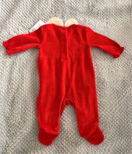 Brand New Red Baby Christmas Sleepsuit