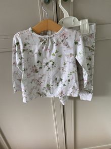 2 piece Next baby floral leggings and long sleeved top outfit