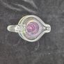 Jerpoint Glass Handcrafted Studio Art Glass Pitcher Purple Base Image 3