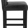 Set of 2 Bar Stools with Backrest Black  - Free Delivery Nationwide Image 2