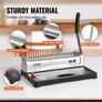 Binding Machine, Comb Binding Machine 21-Holes Binding 450 Sheets, Book Binder Machine with 100 PCS 9.53 mm Comb Binding Spines, for Letter Size, A4, A5 Image 5