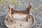 antique foot scraper. cast iron.