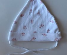 Brand New Baby Hat with Handmade Straps